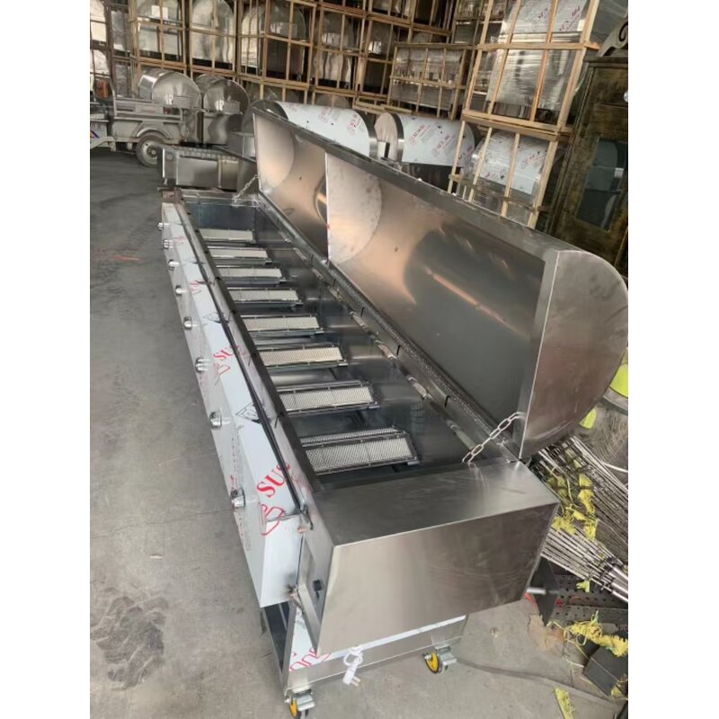 Eight-head Roast Stove Supplier - Stainless Steel Movable Cart Box Galvanized Propane