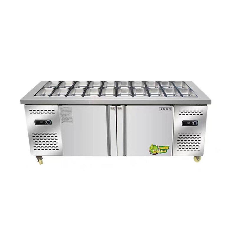 Stainless Steel Work Table Supplier - Thickened Large Capacity Salad Pizza Refrigeration