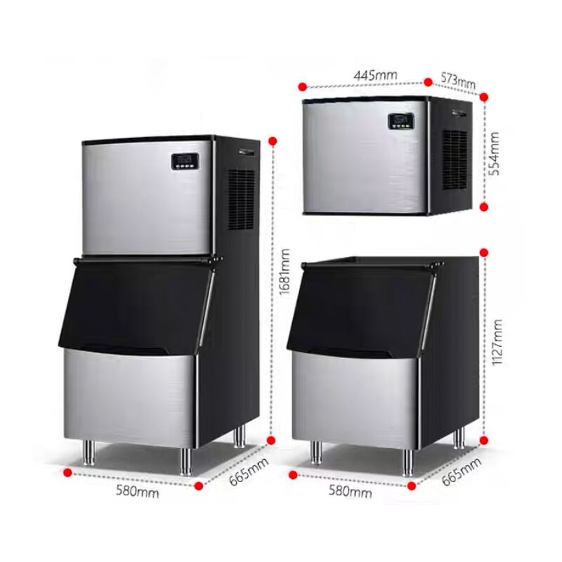 Ice Machine Supplier - Commercial Stainless Steel Large Output Automatic Cleaning