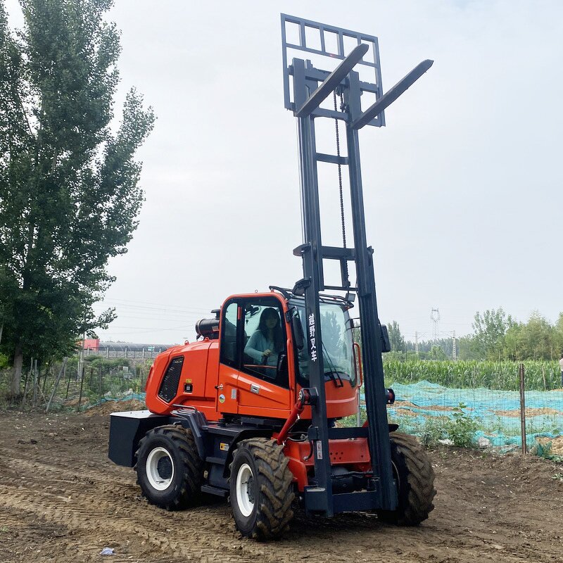 Rough Terrain Forklift Factory - 4WD Diesel High Capacity Construction Site
