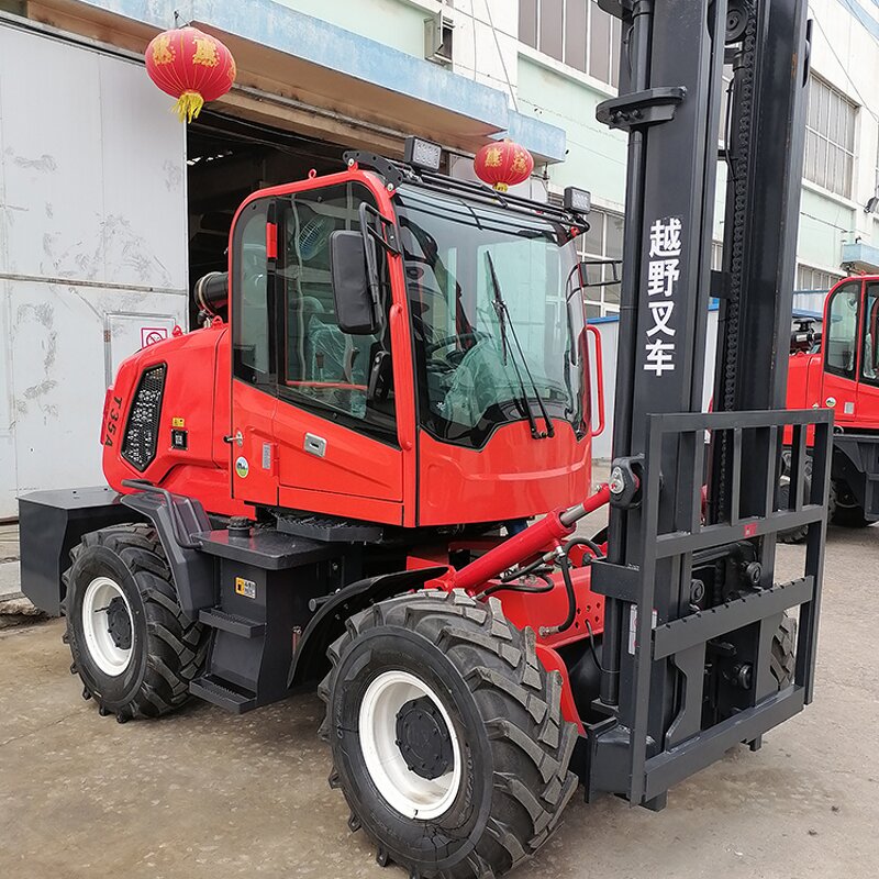 Off Road Forklift Supplier - JG-T35A 3.5 Ton 4WD Multifunctional Diesel