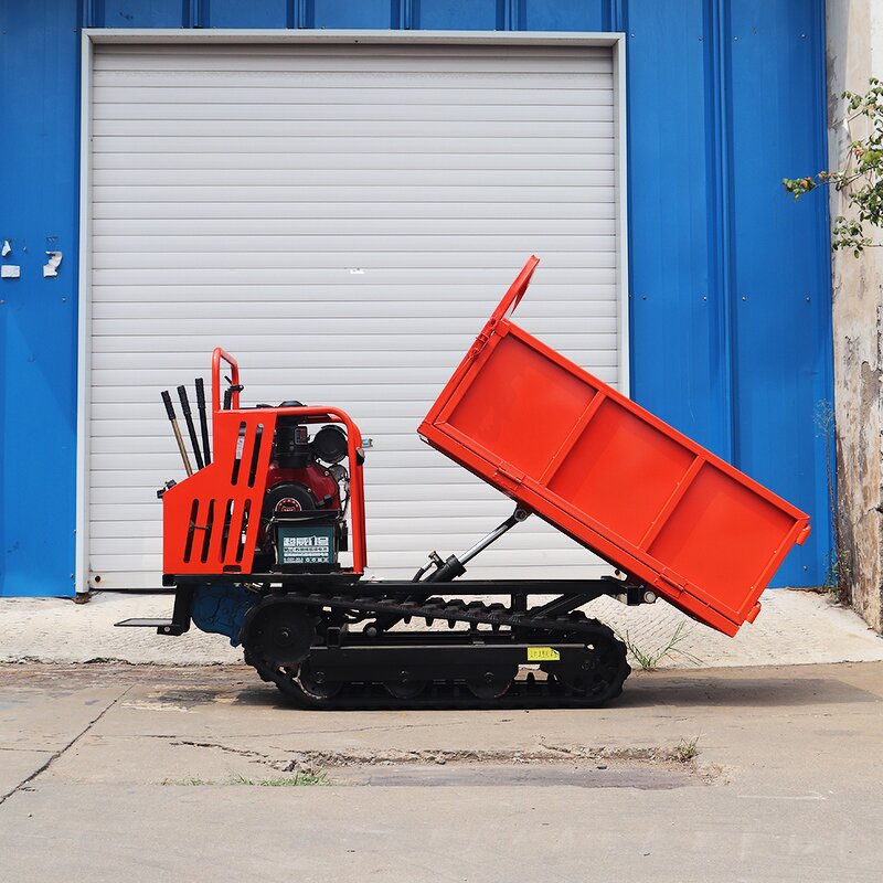 Crawler Transport Vehicle Supplier - Small Multi-functional with Crane Option