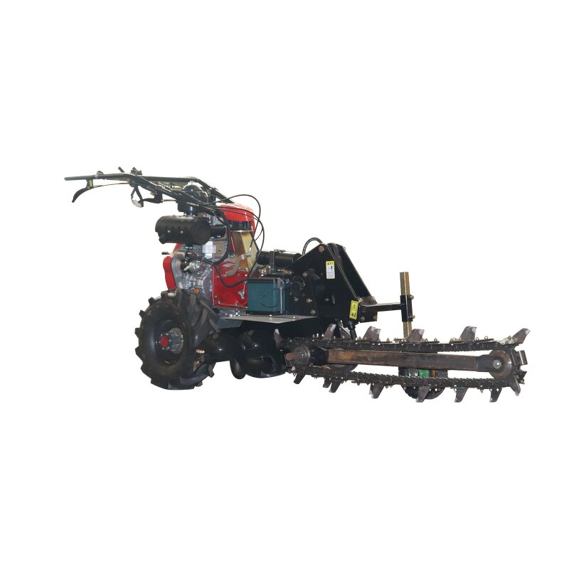 Trencher Factory - CE Highly Efficient 7HP 1.1KW Chainsaw Small Digger