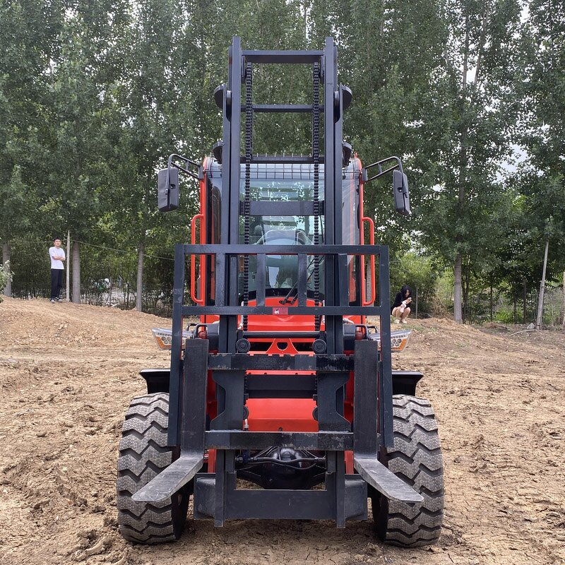 All Terrain Forklift Manufacturer - Factory Price 3.5 Ton 4x4 Diesel Crawler