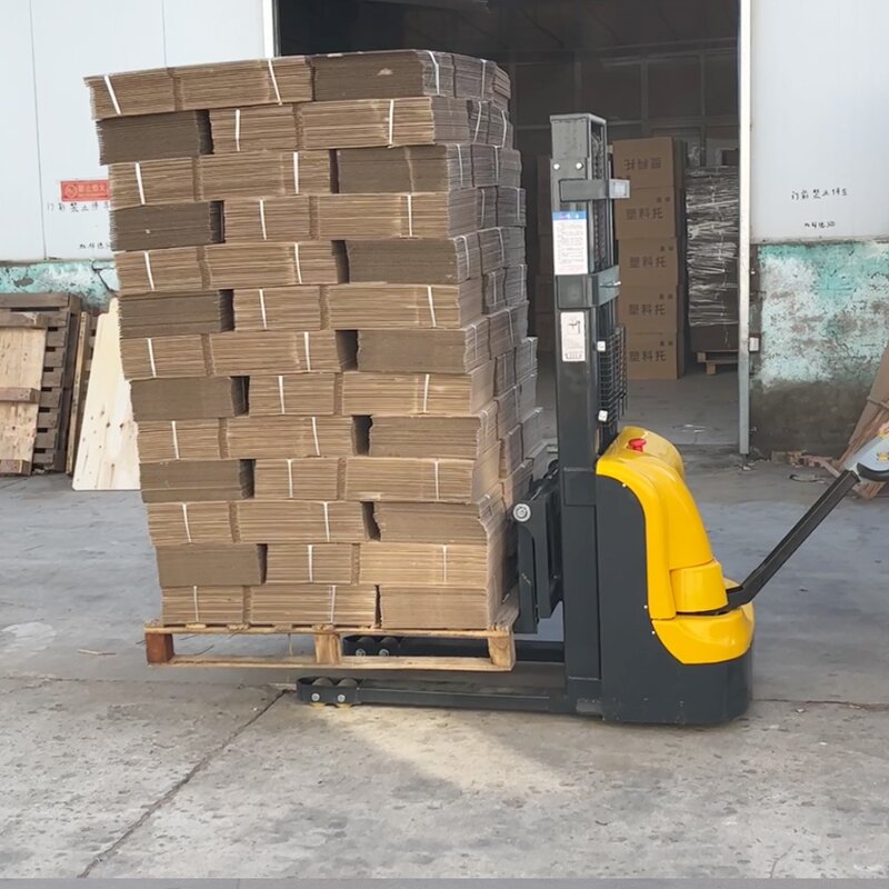 Self Loading Stacker Factory - Factory Price 1-2T Full-electric Portable Ladder
