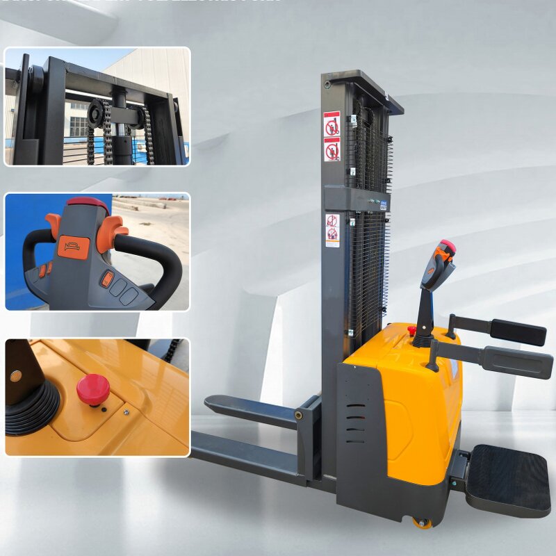 Semi Electric Stacker Supplier - CE 2000Kg Automatic Walking Battery Hydraulic