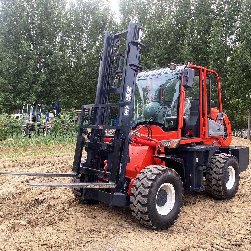 All Terrain Forklift Manufacturer - Factory Price 3.5 Ton 4x4 Diesel Crawler