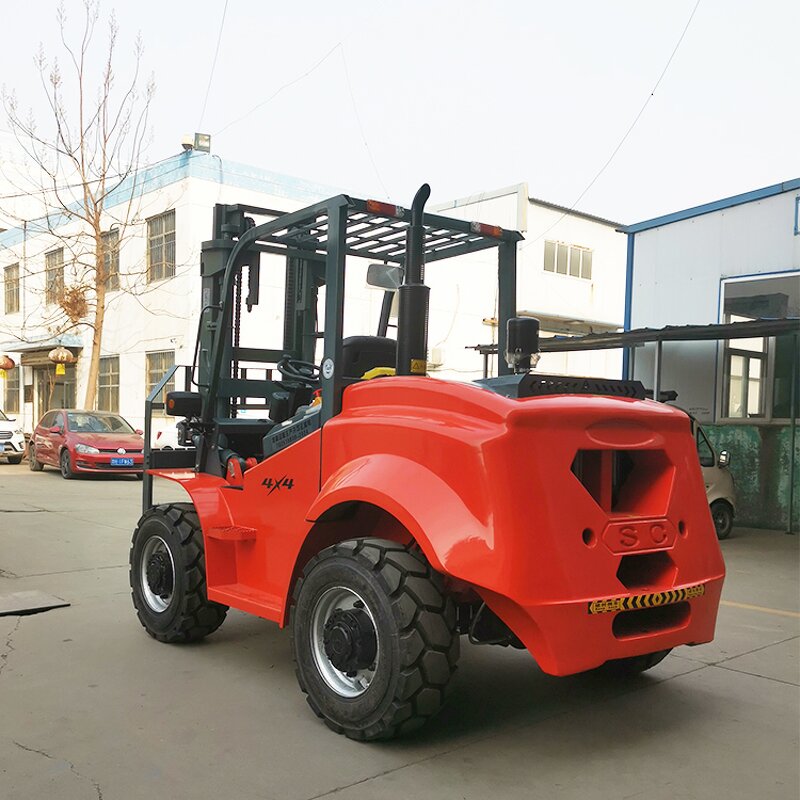 Rough Terrain Forklift Factory - 1.5-6 Ton 4X4 All Terrain Diesel Off Road