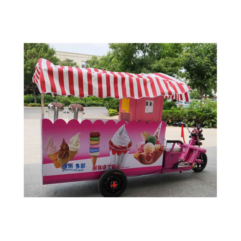 Gelato Cart Supplier - Coffee Fast Food Bicycle Mobile Ice Cream Trailers