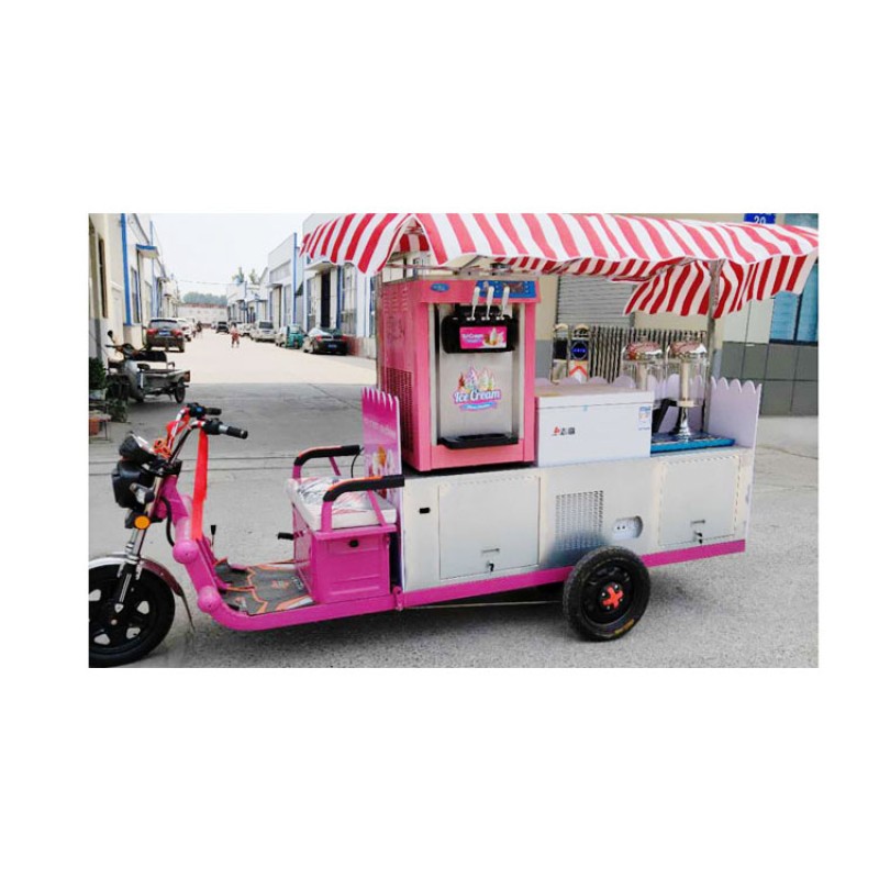 Solar Ice Cream Cart Supplier - Australia Custom Umbrella Tricycle Bicycle