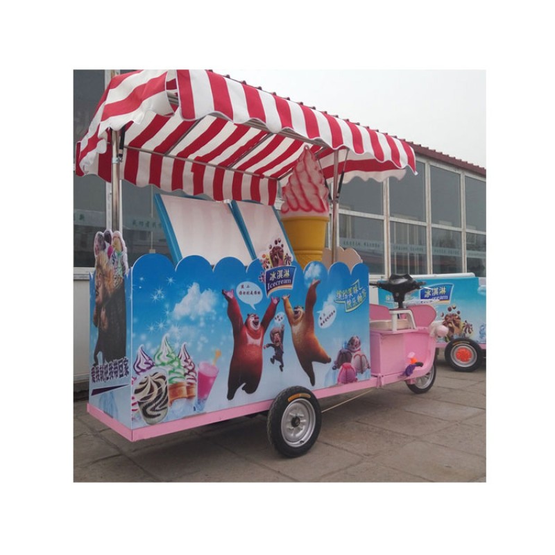 Mobile Food Cart Manufacturer - Multi-function Coffee Ice Cream Trailer