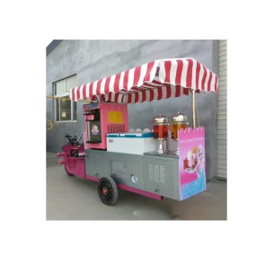 Gelato Cart Supplier - Coffee Fast Food Bicycle Mobile Ice Cream Trailers