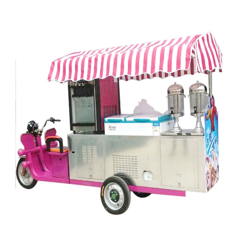 Solar Ice Cream Cart Supplier - Australia Custom Umbrella Tricycle Bicycle