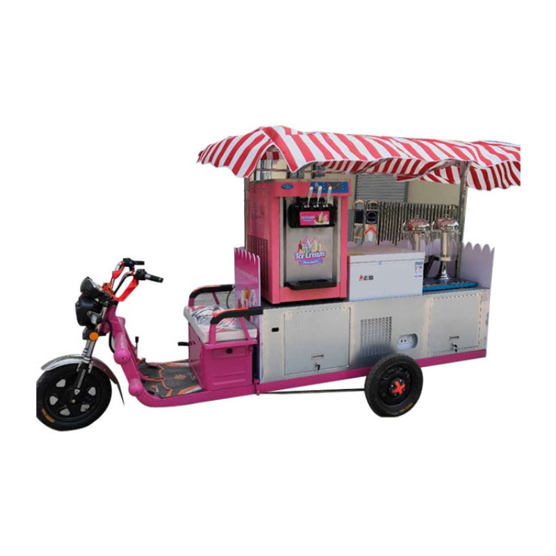 Hot Dog Cart Manufacturer - With Grill Deep Fryer Italian Ice Cream Food