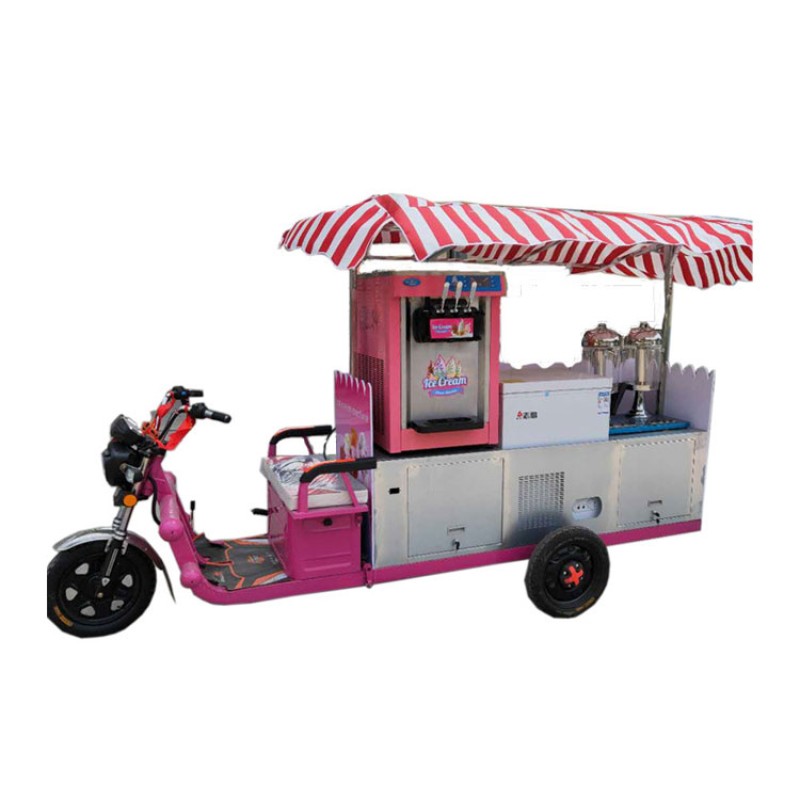 Gelato Cart Supplier - Coffee Fast Food Bicycle Mobile Ice Cream Trailers