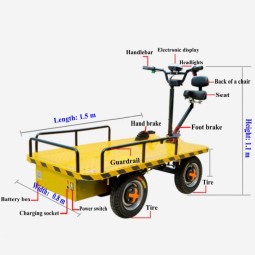 Electric Flatbed Transport Car Supplier - 1 Ton Rail Transfer Carts