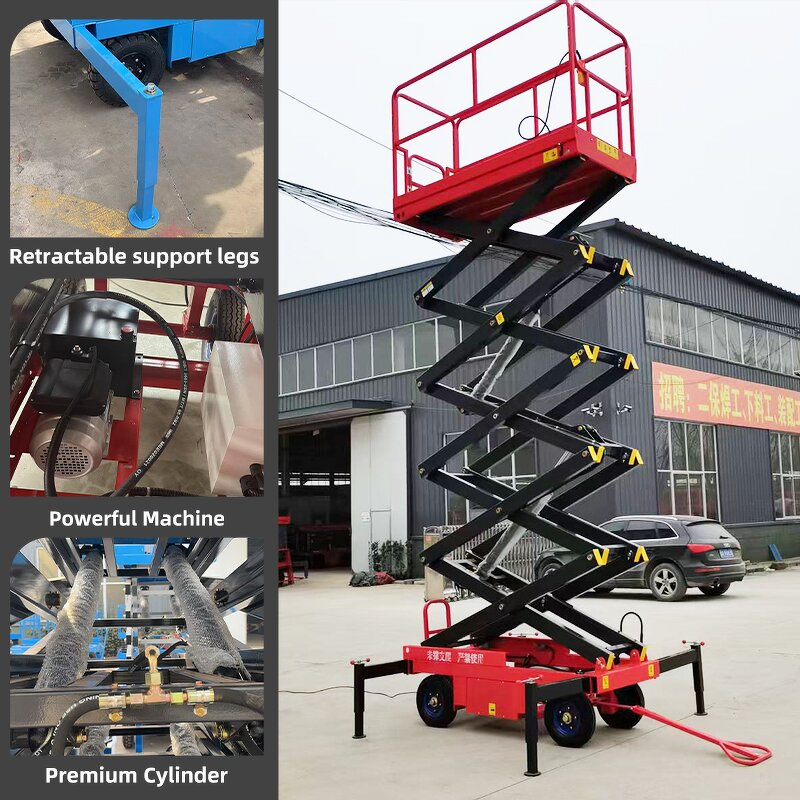 Self-Propelled Scissor Lift Manufacturer - CE 6-12M Aerial Work Platform