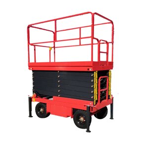 Portable Hydraulic Lifter Factory - CE Auxiliary Walking Scissor Lift