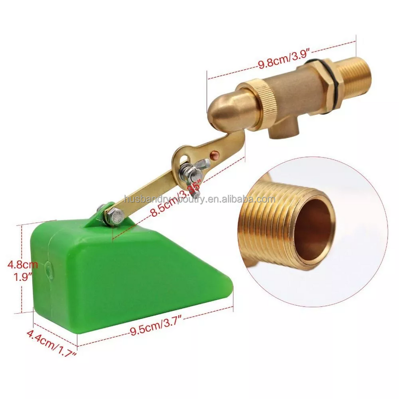 Animal Drinker Bowl Manufacturer - Adjustable Brass Float Valve