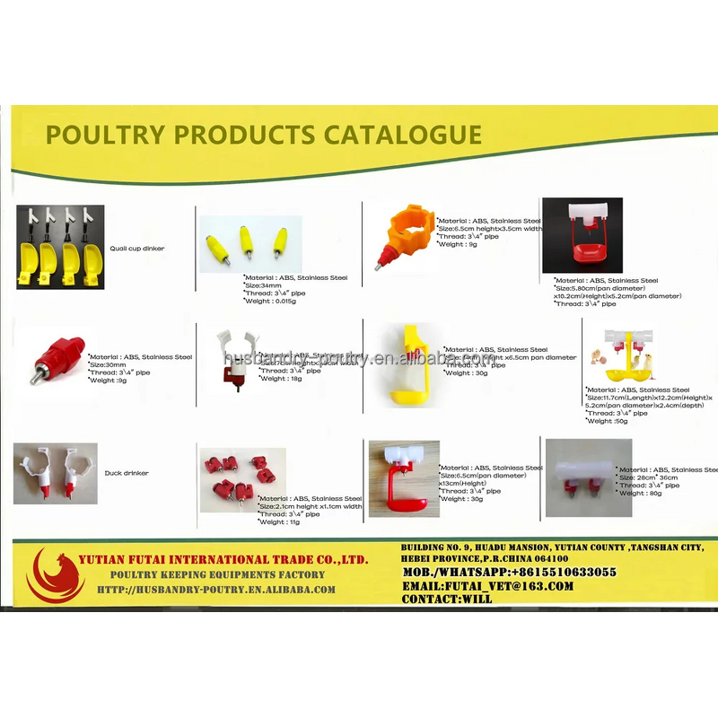 Poultry Drinkers Cup Factory - for Poultry Farm Drinker