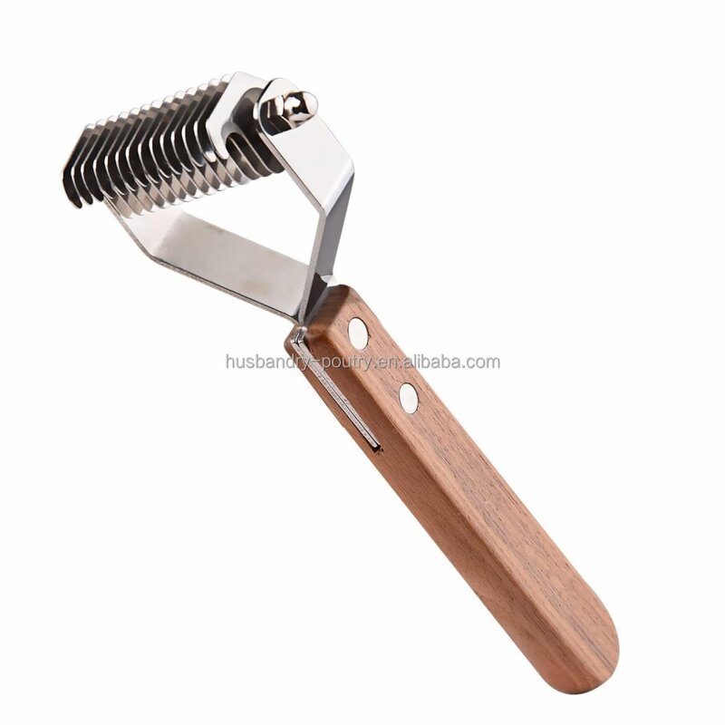 Horse Shedding Comb Manufacturer - 14 Blade Wood Handle