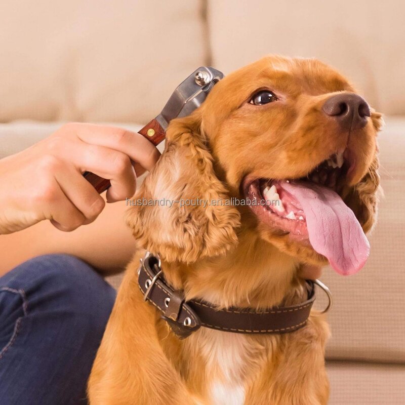 Horse Pet Comb Supplier - 17 Blade Wood Handle Curry Comb