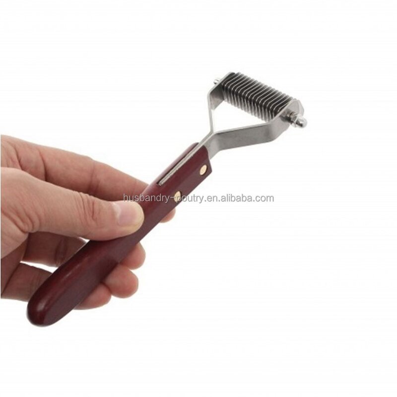 Pet Dematting Comb Manufacturer - 18 Blade Wood Handle Comb