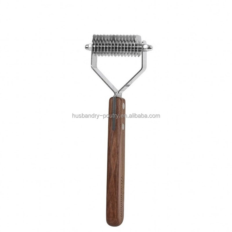Pet Shedding Comb Factory - 14 Blade Wood Handle for Dog Cat