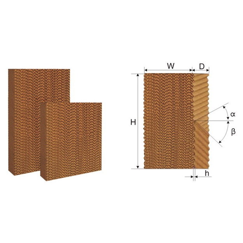 Cooling Wet Curtain Factory - for Greenhouse Poultry Farm
