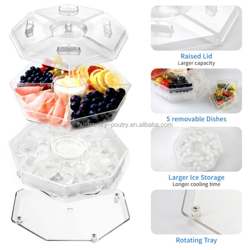 Kitchen Condiment Server Factory - 5 Compartment Caddy