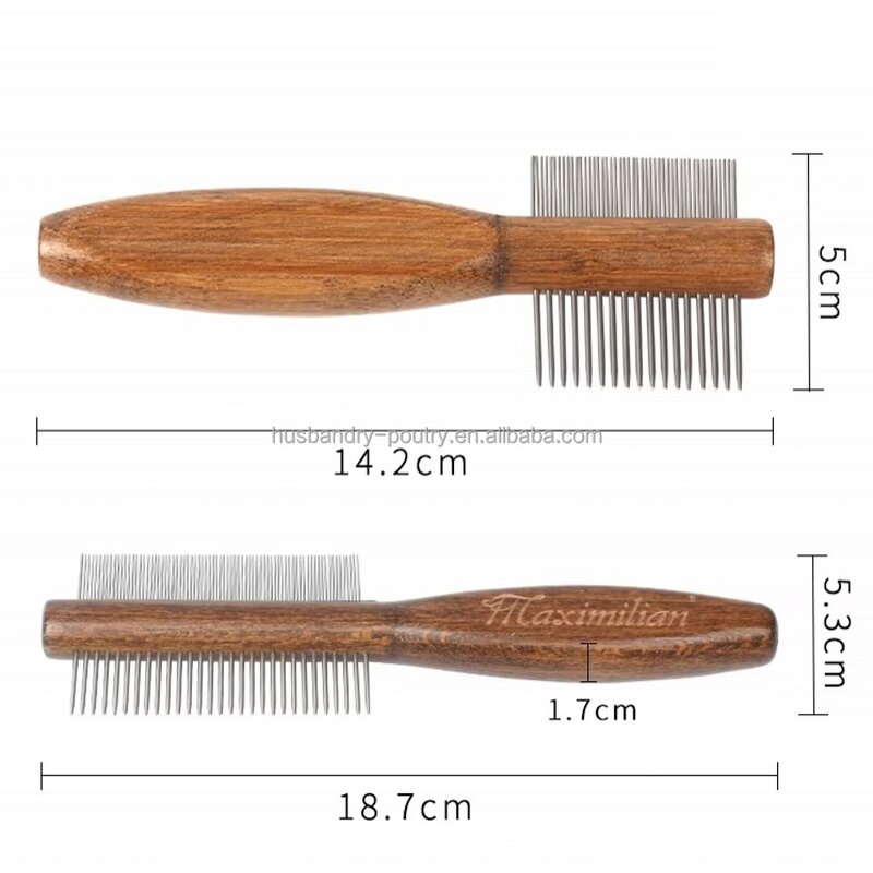 Pet Grooming Comb Factory - Wooden Needle Hair Flea Comb