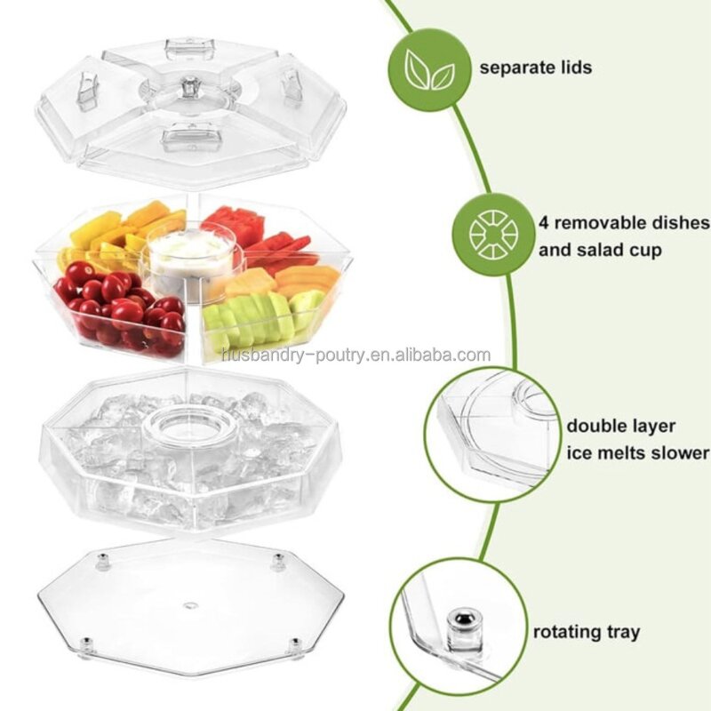 Kitchen Condiment Server Factory - 5 Compartment Caddy