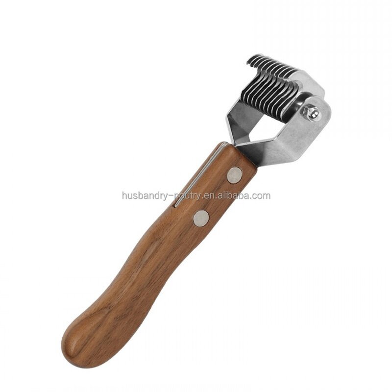 Pet Dematting Comb Manufacturer - 26 Blade Wood Handle Comb