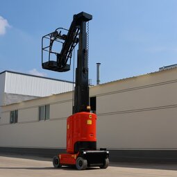 Telescopic Mast Lifting Platform Factory - 9.2m Automatic Drive Self Propelled Outdoor