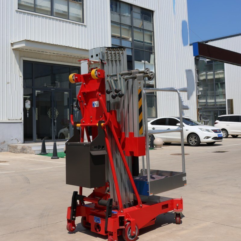 Man Lift Platform Manufacturer - 4-14m 150kg Single Double Mast Telescopic Working