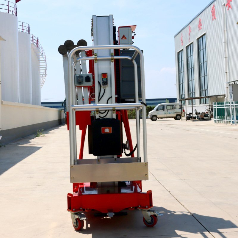 Aluminum Work Platform Supplier - 4-10M Double Mast Portable Mobile Electric Lift