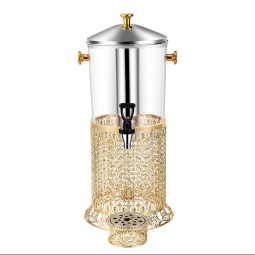 Juice Dispenser Supplier - Hotel Restaurant 8L Single Barrel Gold Lace Elegant