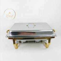Chafing Dish Sets Supplier - Hot Sale Golden Buffet Economic Foldable