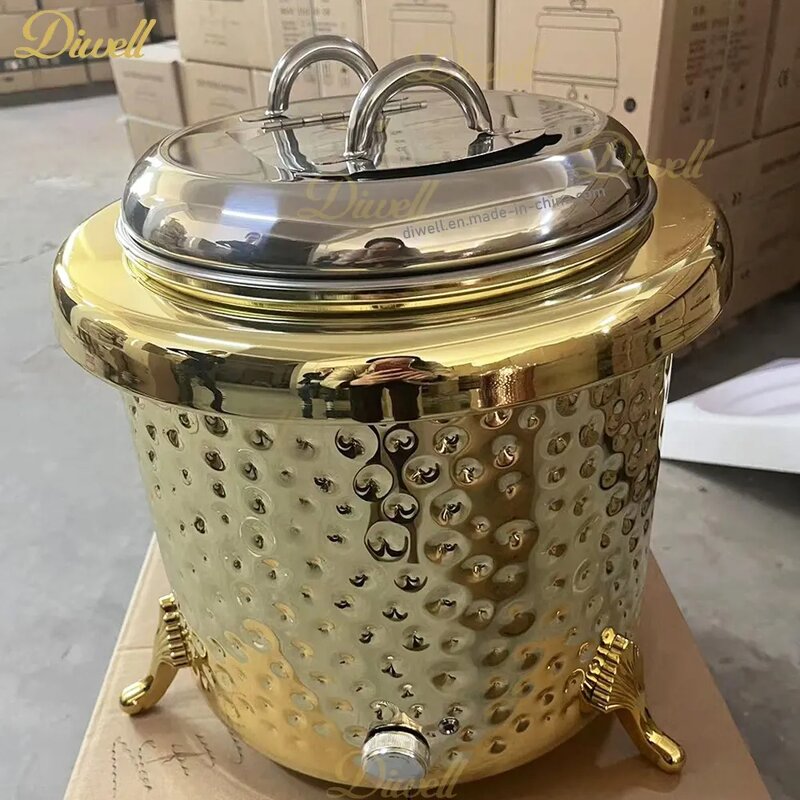 Electric Soup Warmer Supplier - New Design Luxury Kitchen Hammer Pattern 13L Kettle