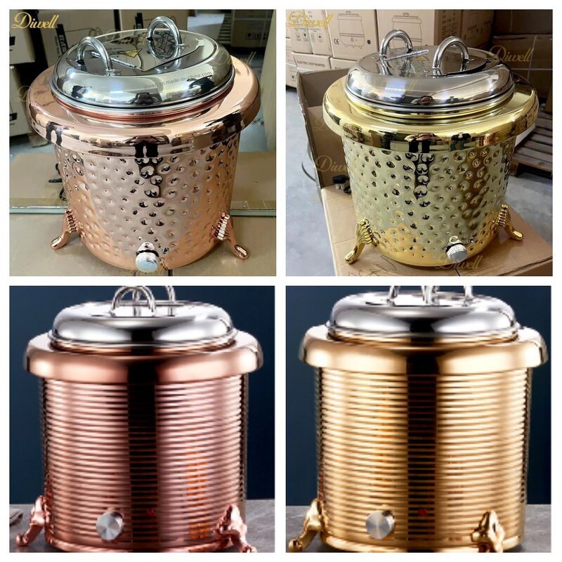 Electric Soup Warmer Supplier - New Design Luxury Kitchen Hammer Pattern 13L Kettle