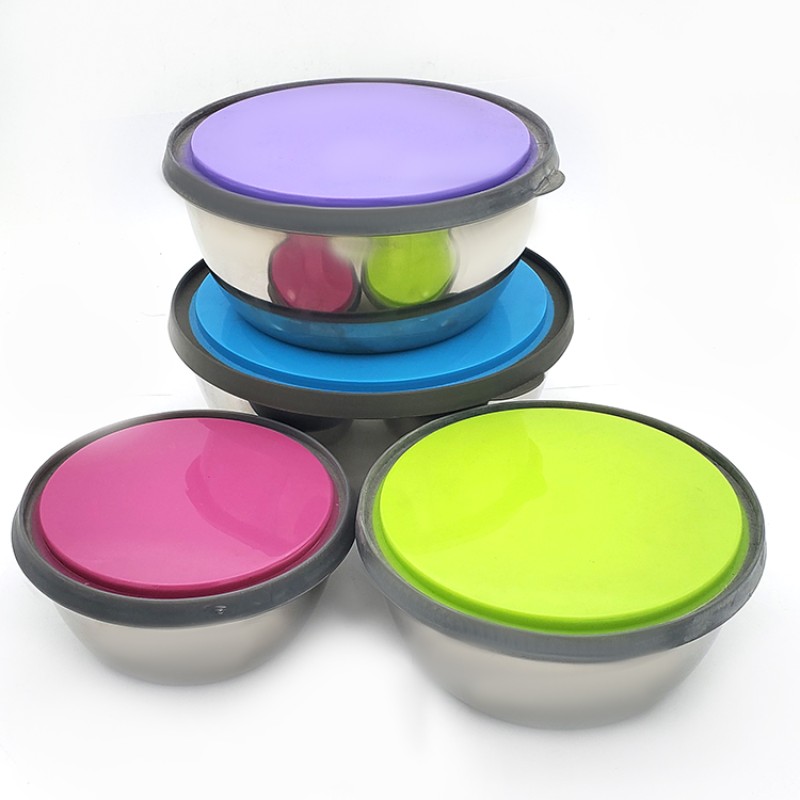 Storage Box Seal Pot Supplier - Stainless Steel 4pcs/3pcs Set with Snap-on Covers