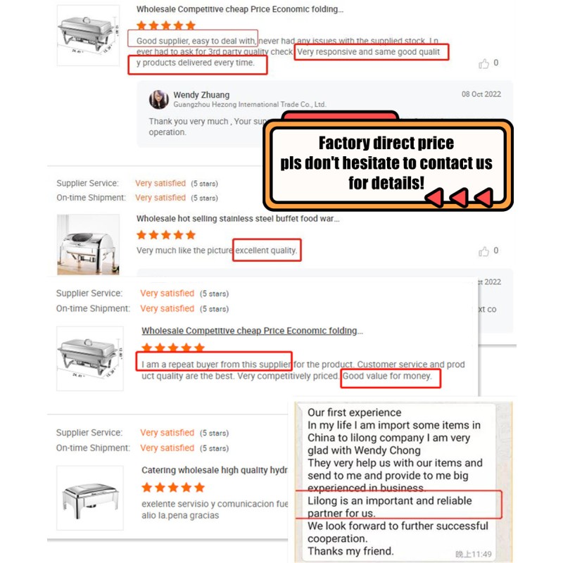 Decorative Chafing Dish Manufacturer - Luxury Stainless Steel with Lid