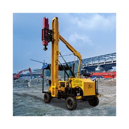 Guardrail Post Driver Manufacturer - HX36D for Outdoor Projects