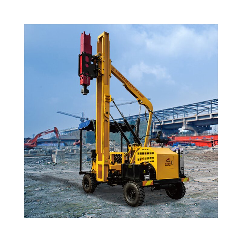 Guardrail Post Driver Manufacturer - HX36D for Outdoor Projects