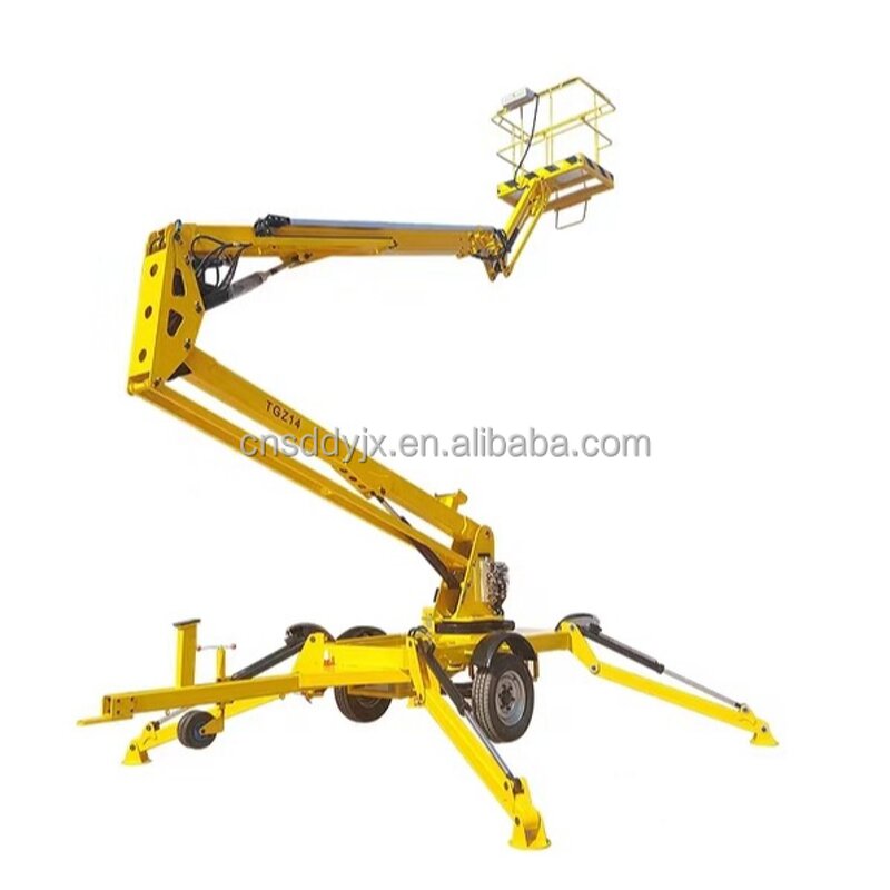 Sky Spider Cherry Picker Manufacturer - CE Certified 14m Tracked Automatic Leveling 380V