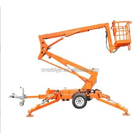 Trailer Boom Lift Factory - 12m Steel Mobile Articulated Towable Aerial Work Platform