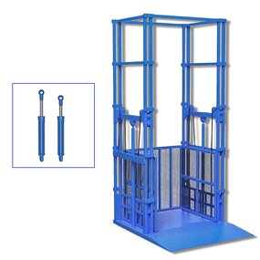 Goods Lift Factory - New Condition Electric Two-Floor Steel Hydraulic for Retail