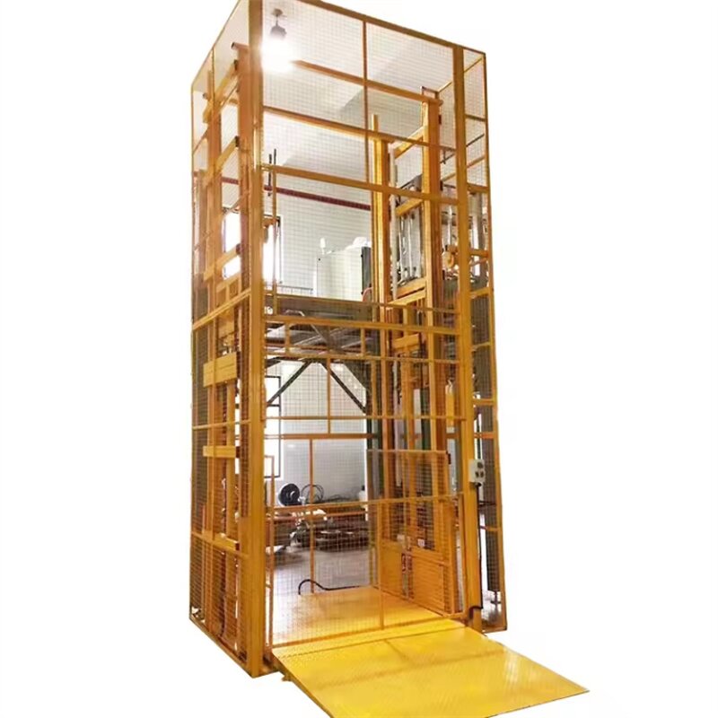 Electric Cargo Lift Machine Factory - New Vertical Goods with Steel Guide Rail