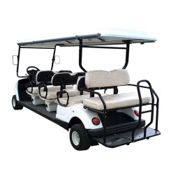 Electric Golf Cart Supplier - 8 Passenger Tourist Car Max Black Red White