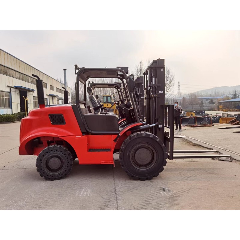 Diesel Forklift Manufacturer - DK50 5000KG 3 Full Free Masts 5 Ton Efficient